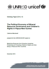 The Political Economy of Mineral Resource Governance and Children's Rights in Papua New Guinea